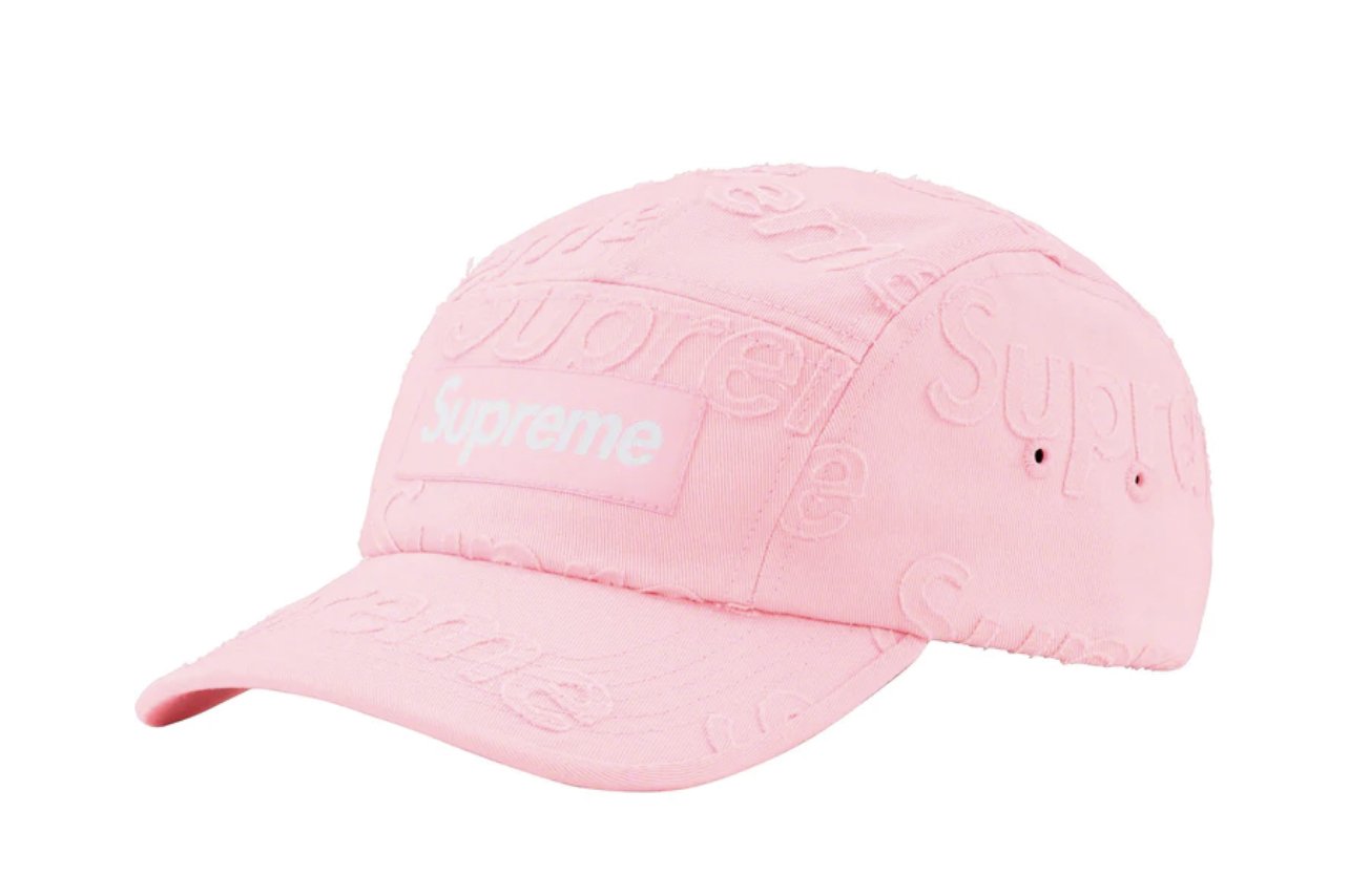 Supreme Lasered Twill Camp Cap (Pink) — ReadySetDrip